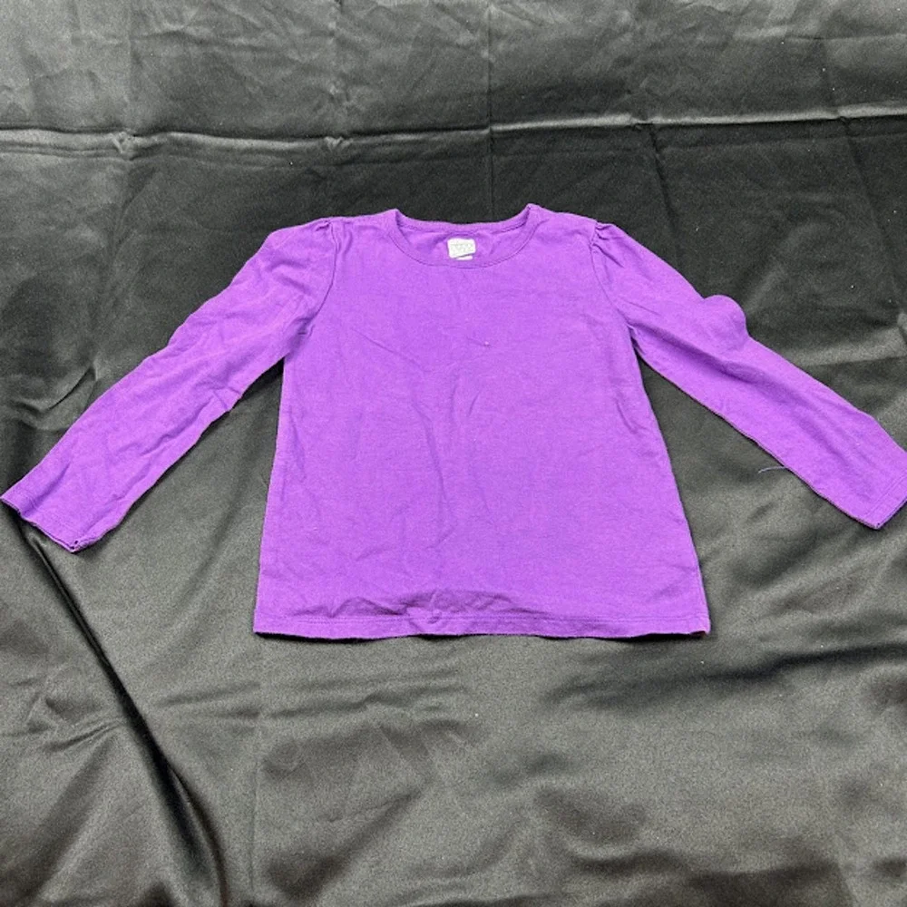 Old Navy Girls Plain Purple Long Sleeve Shirt Size 4T